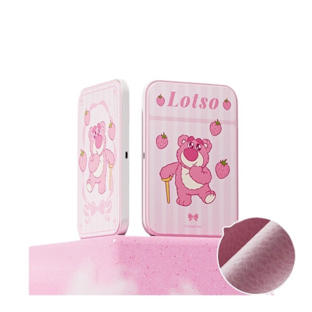 化妝鏡美妝鏡 | 草莓熊維尼熊史迪奇瑪麗貓LED便攜鏡 | 隨身摺疊收納帶燈-CASEZONE