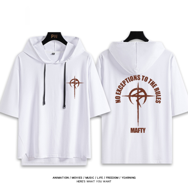 機動戰士鋼彈新款 親子情侶男女款連帽短袖T恤