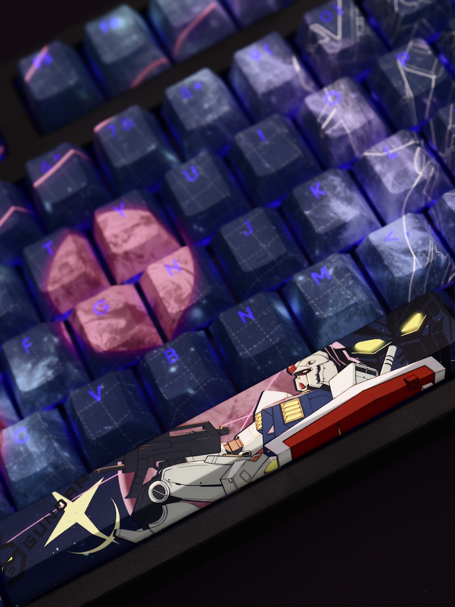 元祖高達透光RGB108鍵標準配列衛星軸鍵帽-CASEZONE