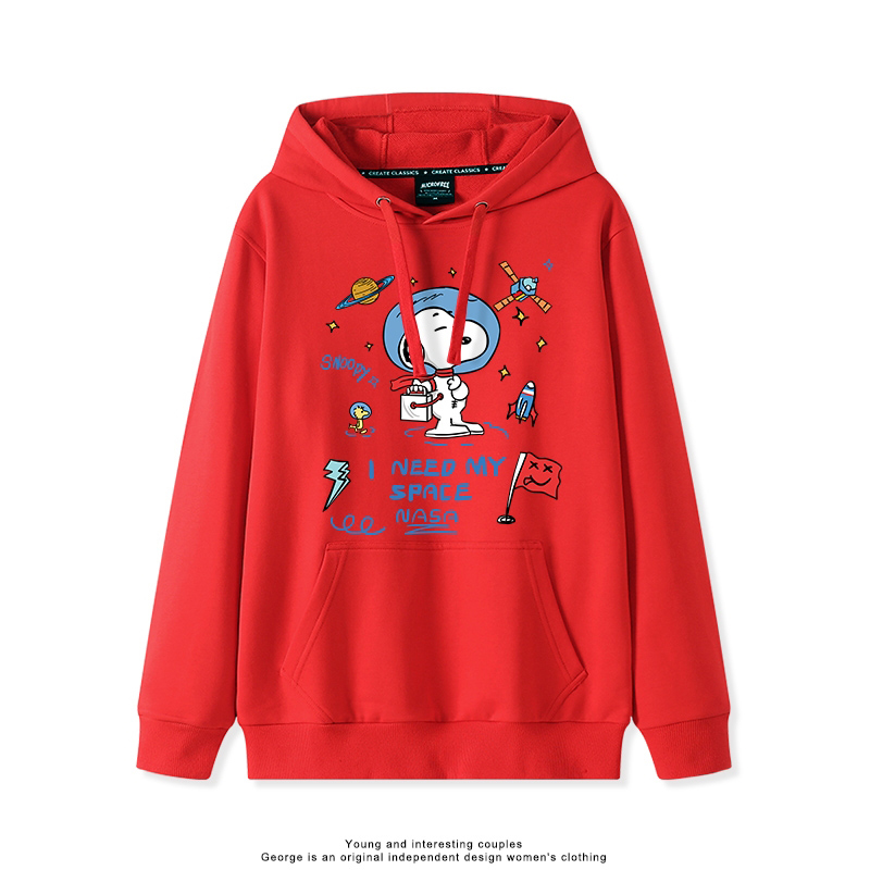 史努比 聯名衛衣2025秋冬新款親子情侶裝連帽衛衣