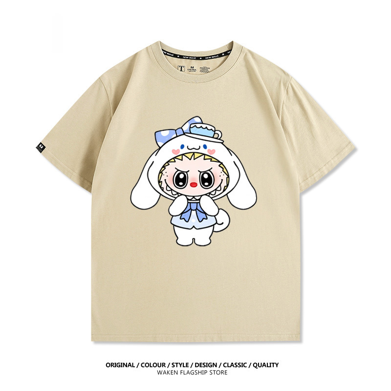 LabubuX三麗鷗 印花短袖T恤-CASEZONE