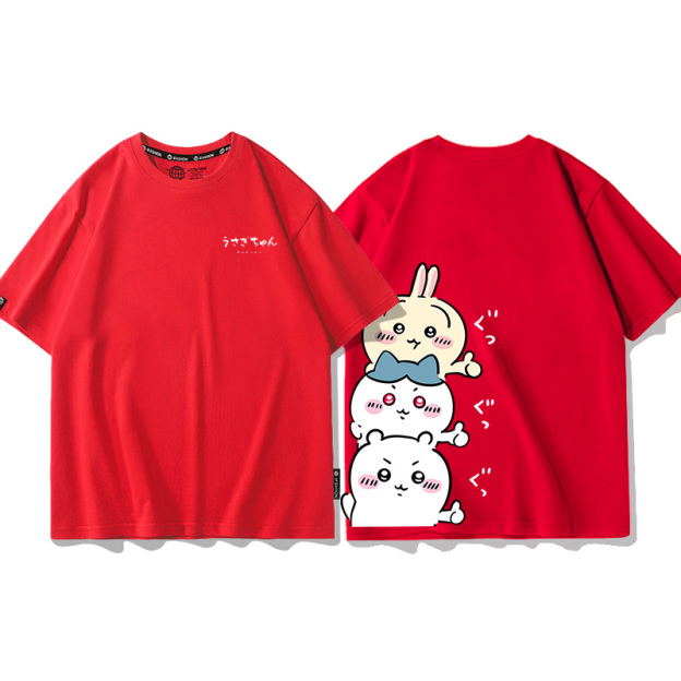 Chiikawa 2024親子情侶男女同款 T恤-CASEZONE