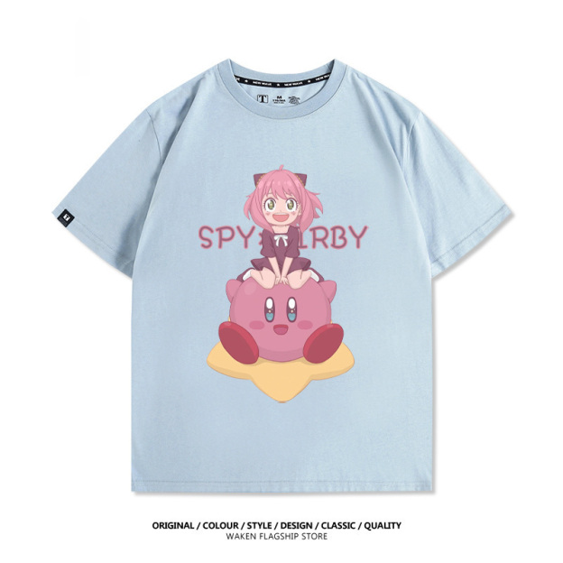 星之卡比X安妮亞 印花短袖T恤-CASEZONE