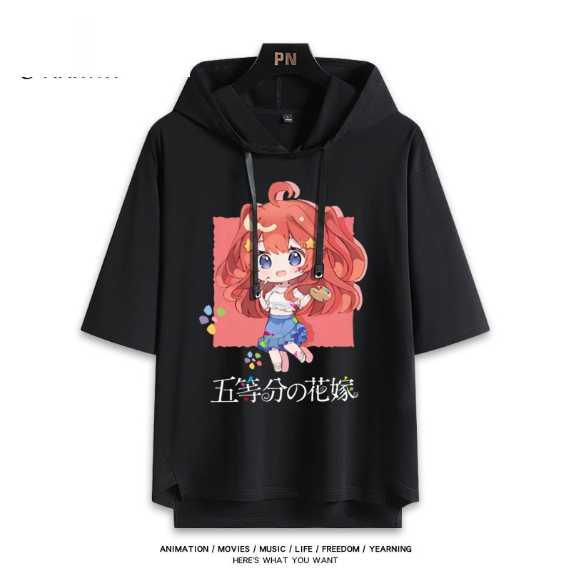 五等分的新娘 連帽短袖T恤