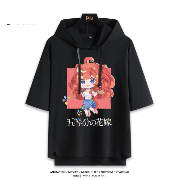 五等分的新娘 連帽短袖T恤