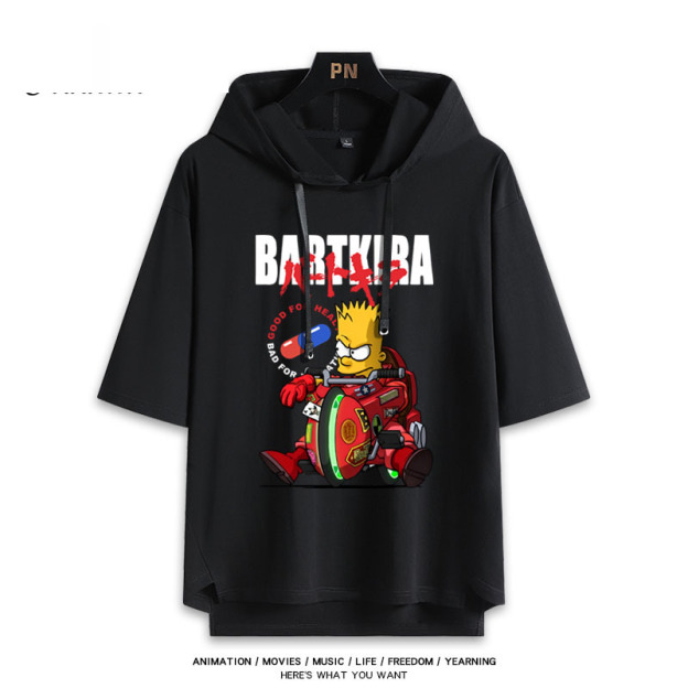 辛普森聯名阿基拉  連帽短袖T恤-CASEZONE