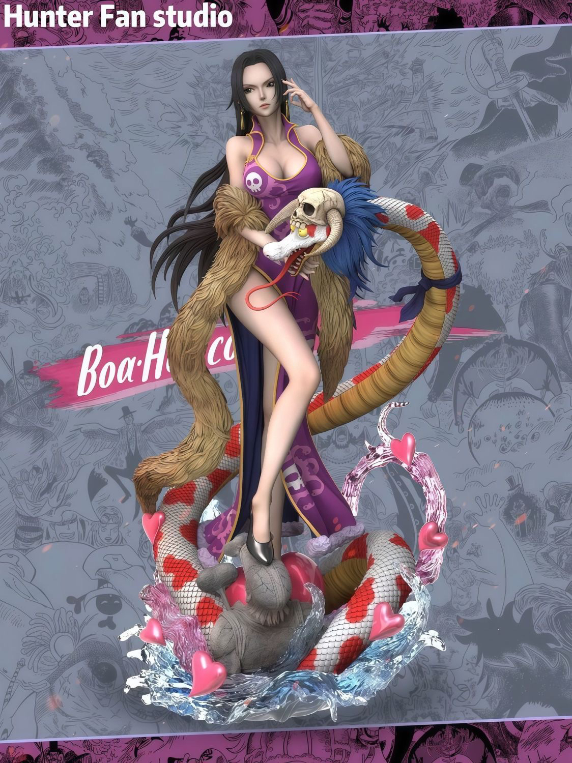 HF 海賊王 蛇姬女帝 限量版雕像