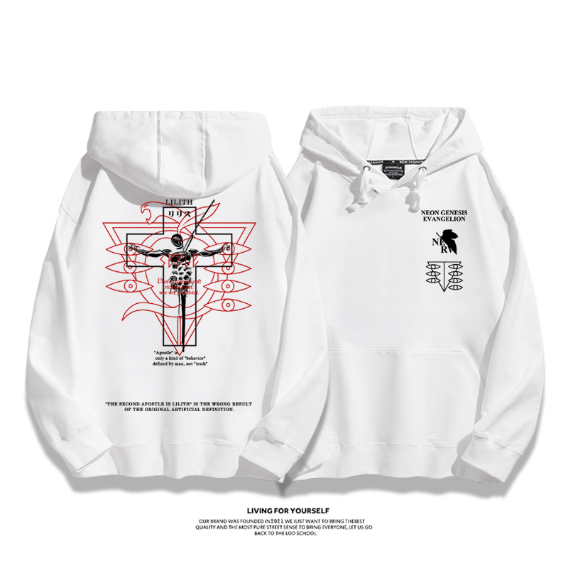 新世紀福音戰士新款 親子情侶男女款連帽衛衣-CASEZONE