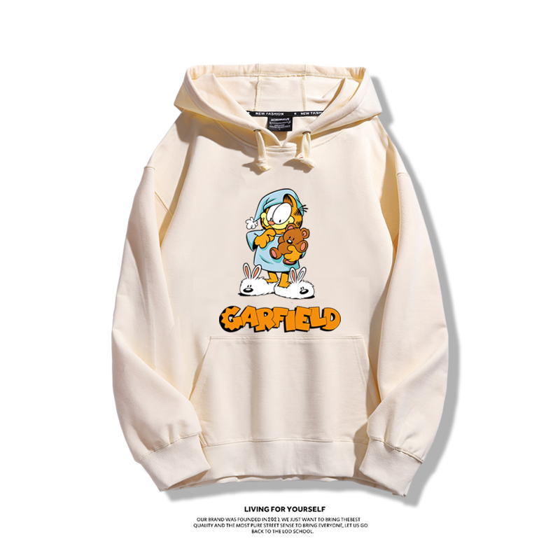 加菲貓新款 親子情侶男女款連帽衛衣-CASEZONE