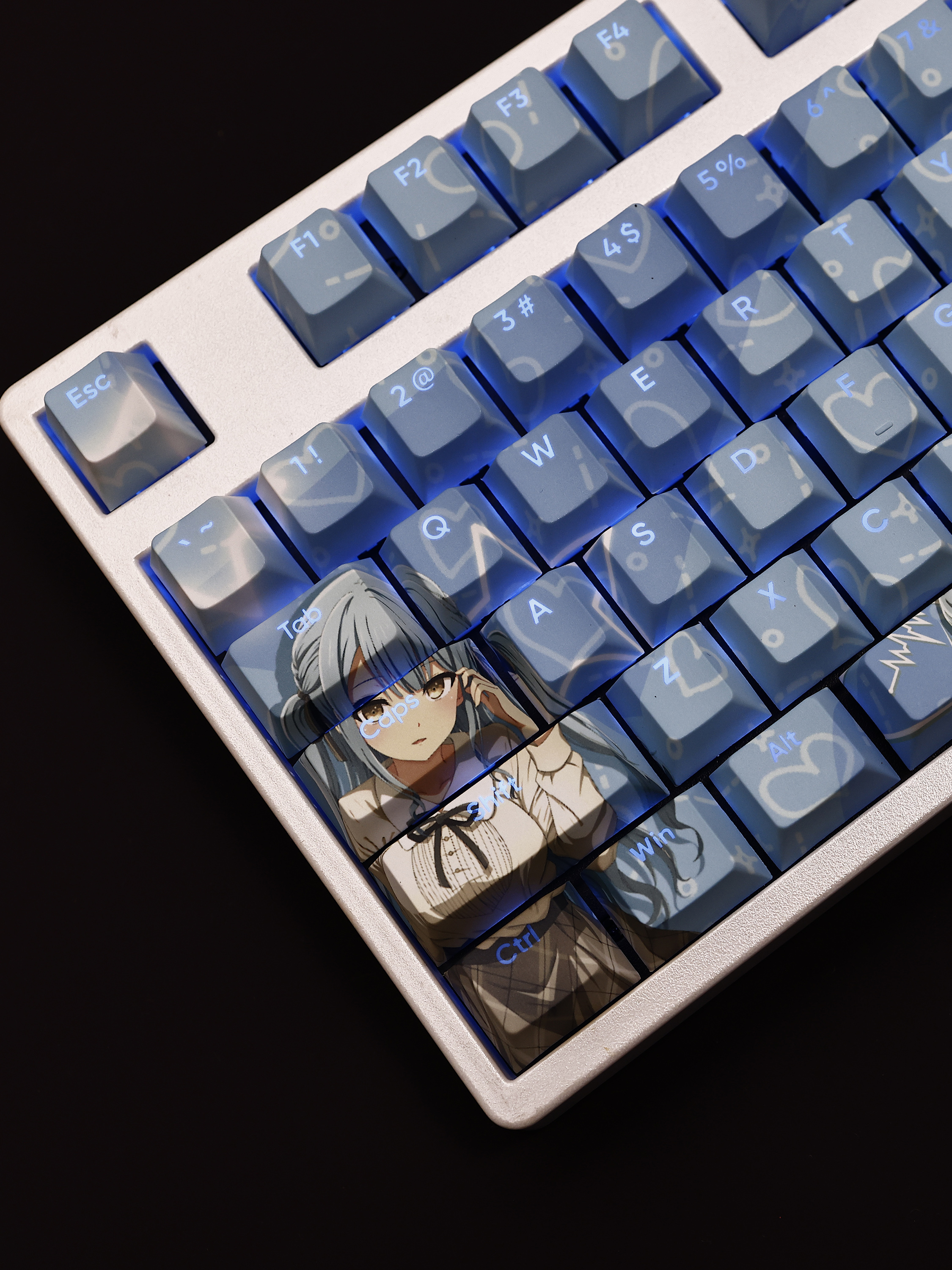 豐川祥子透光RGB108鍵標準配列衛星軸鍵帽-CASEZONE