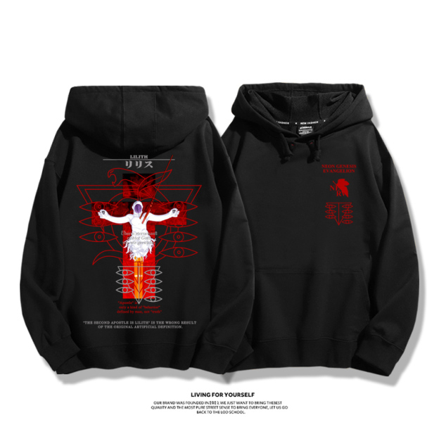 新世紀福音戰士新款 親子情侶男女款連帽衛衣-CASEZONE