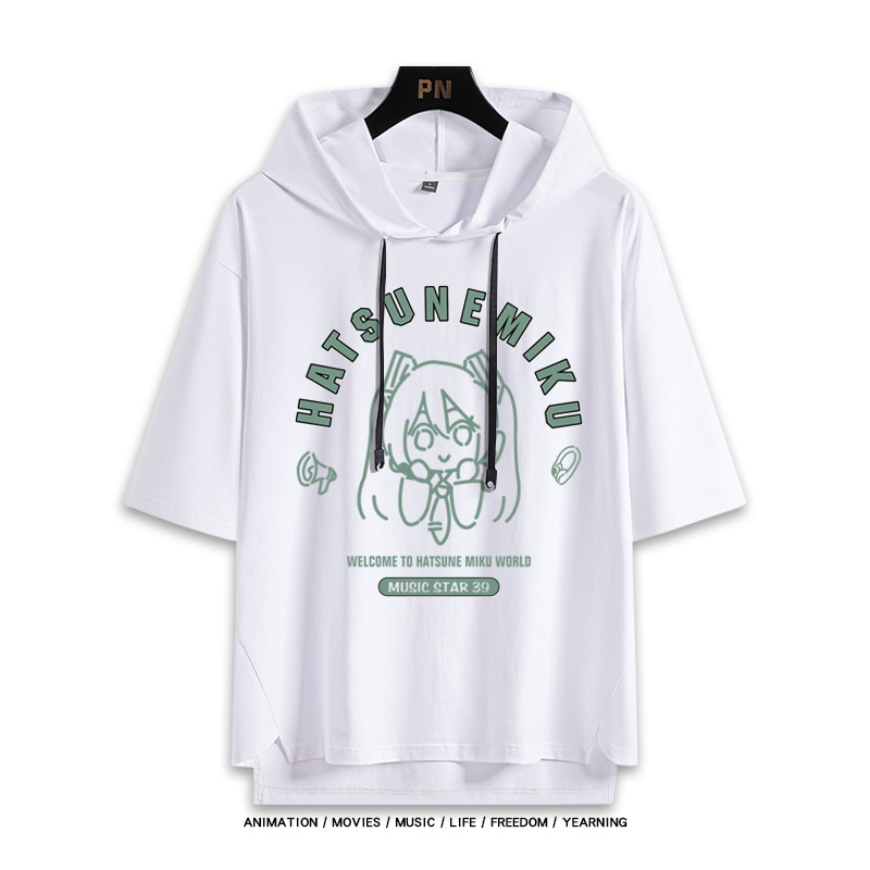 初音MIKU 連帽短袖T恤