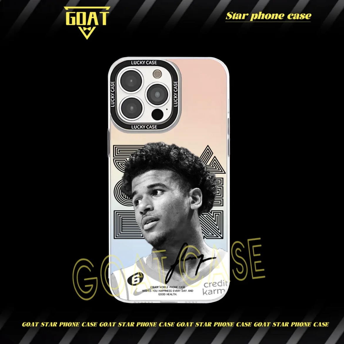 球星肖像｜極光鐳射球星手機殼-CASEZONE