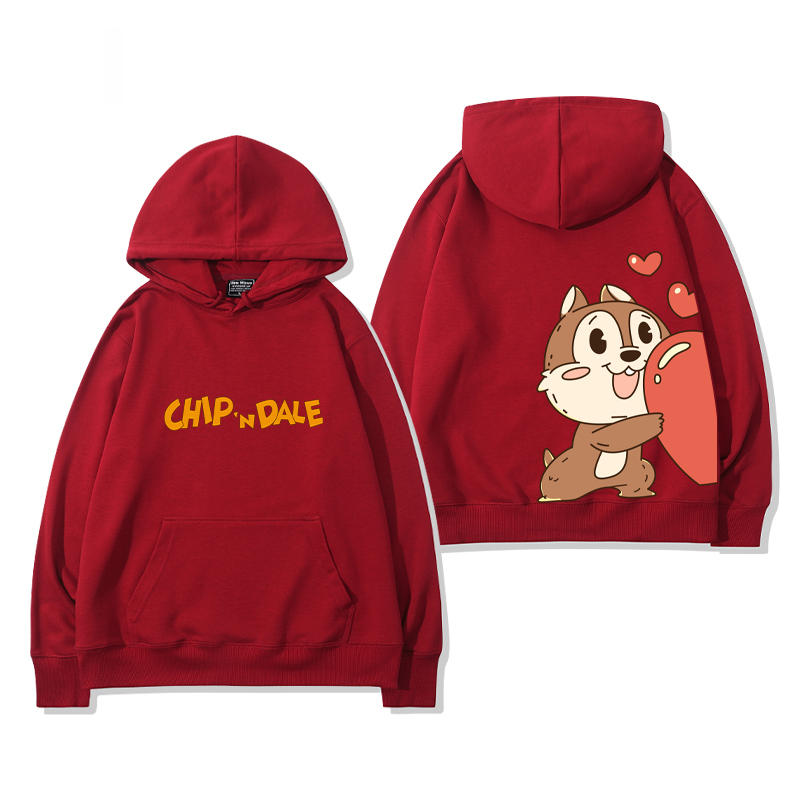 奇奇和蒂蒂新款 親子情侶男女款連帽衛衣-CASEZONE