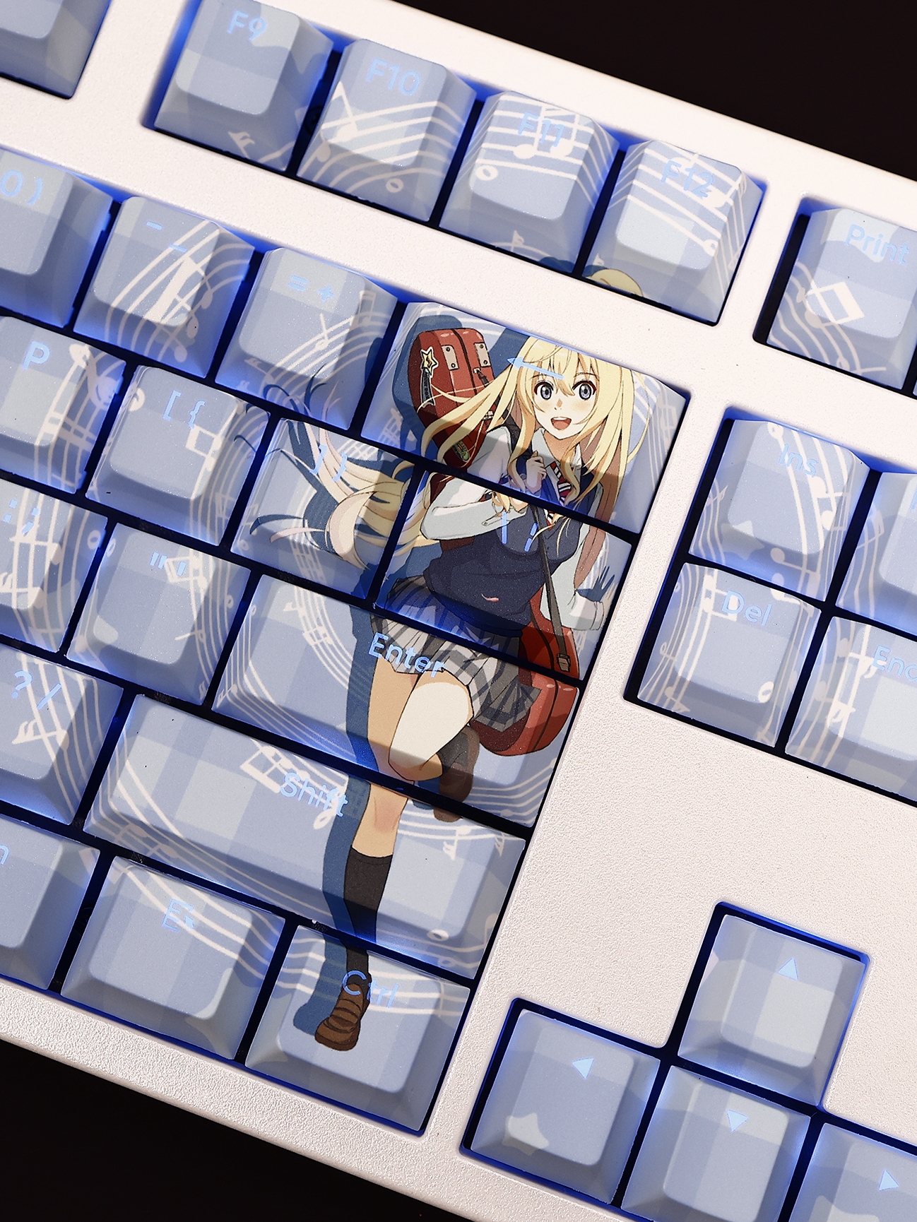 四月是你的謊言宮圓薰透光RGB108鍵標準配列衛星軸鍵帽-CASEZONE