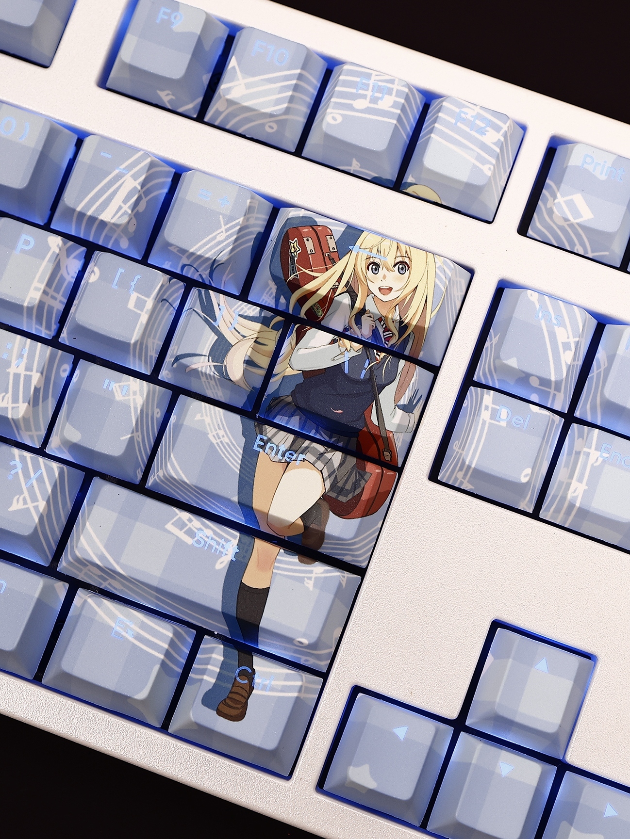 四月是你的謊言宮圓薰透光RGB108鍵標準配列衛星軸鍵帽-CASEZONE