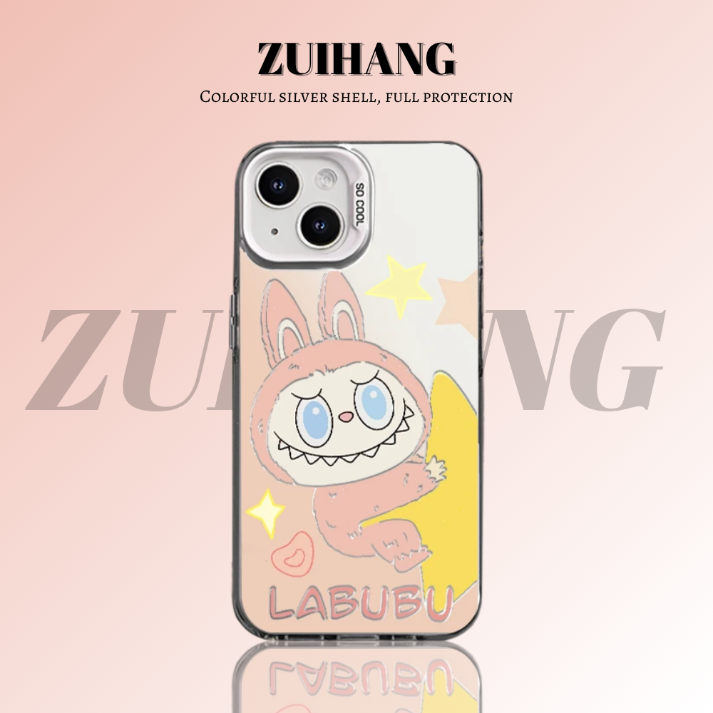 labubu 彩銀防摔手機殼-CASEZONE