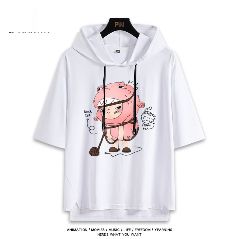 Hirono小野 連帽短袖T恤-CASEZONE