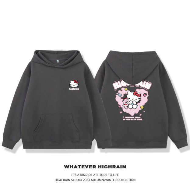 HelloKitty新款 親子情侶男女款連帽衛衣-CASEZONE