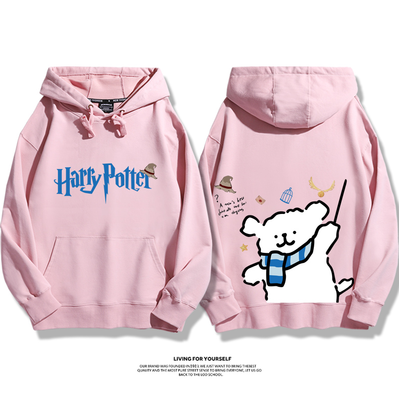 線條小狗 X 哈利波特聯名 親子情侶男女款連帽衛衣-ZUIHANG SHOP