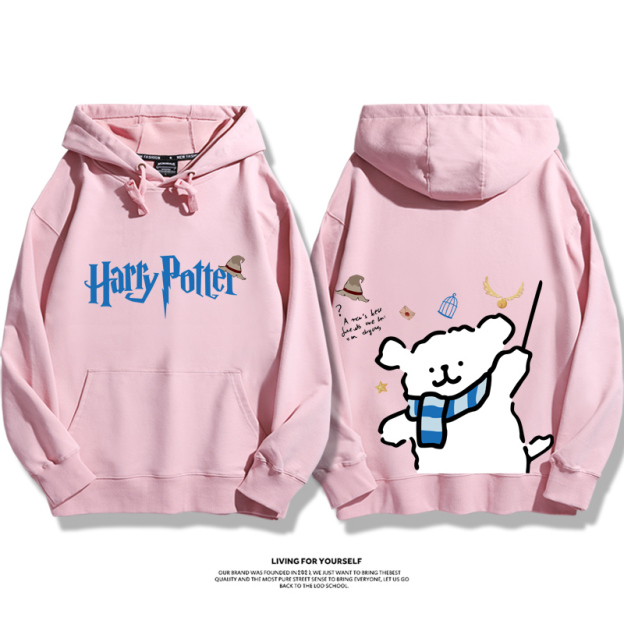線條小狗 X 哈利波特聯名 親子情侶男女款連帽衛衣-ZUIHANG SHOP
