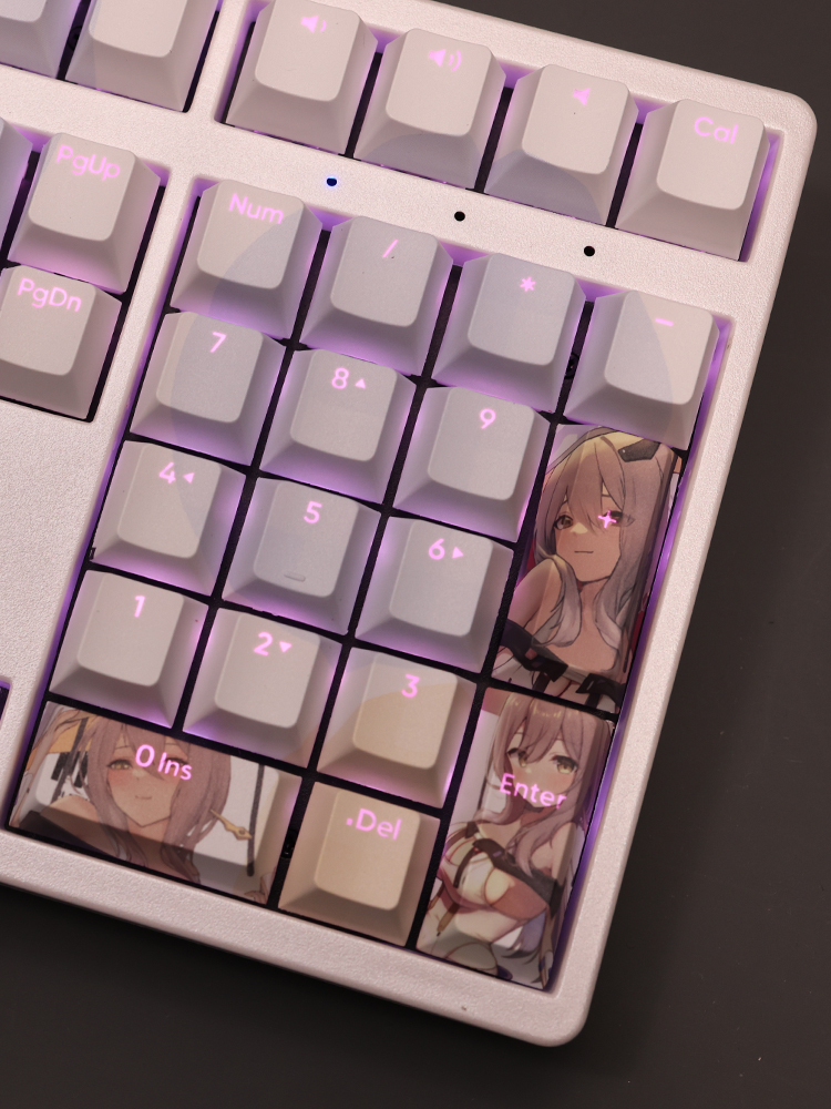 勝利女神nikke紅蓮透光RGB108鍵標準配列衛星軸鍵帽-CASEZONE