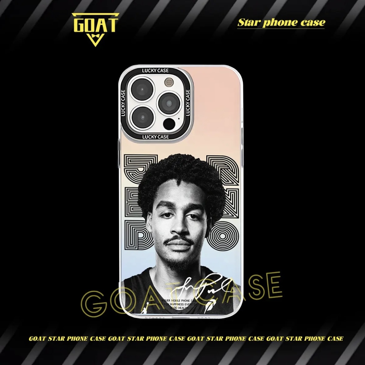 球星肖像｜極光鐳射球星手機殼-CASEZONE