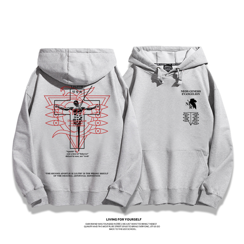 新世紀福音戰士新款 親子情侶男女款連帽衛衣-CASEZONE