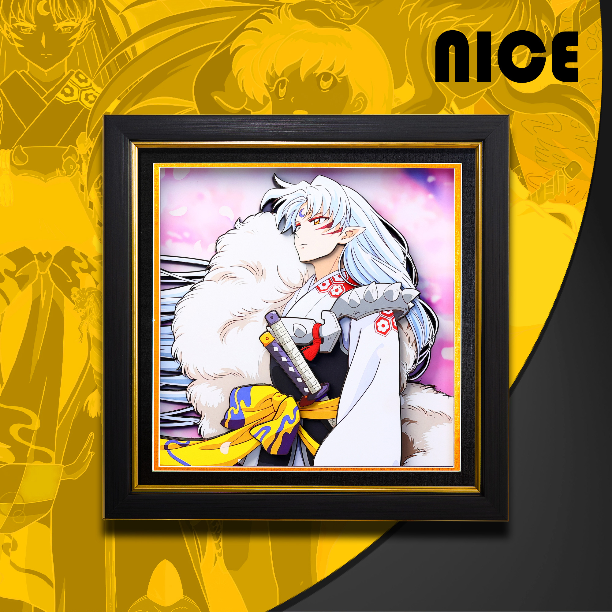 犬夜叉 3D立體畫-CASEZONE