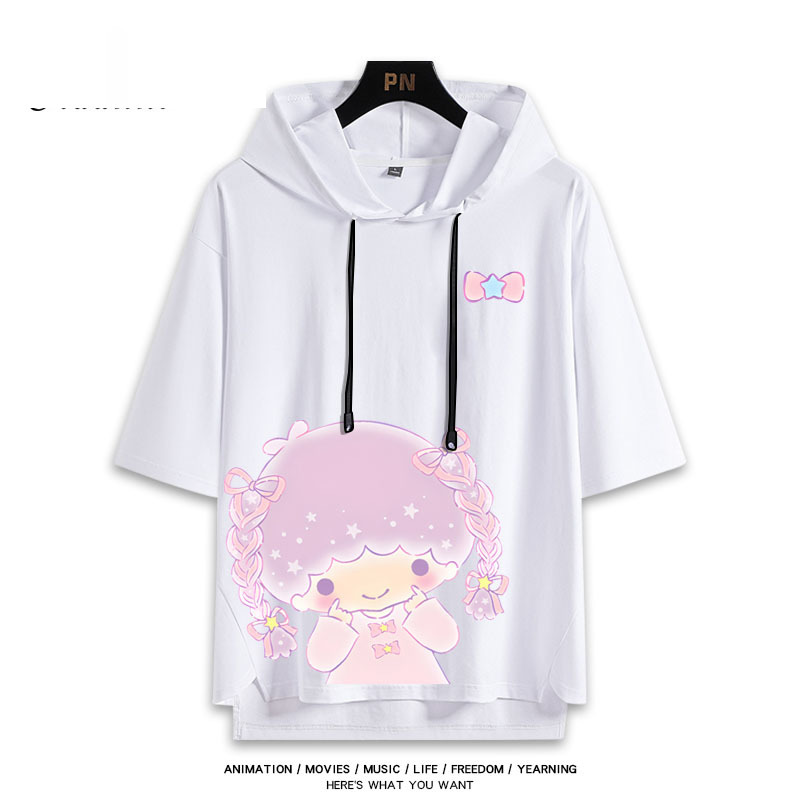 雙子星 Little twin stars 連帽短袖T恤