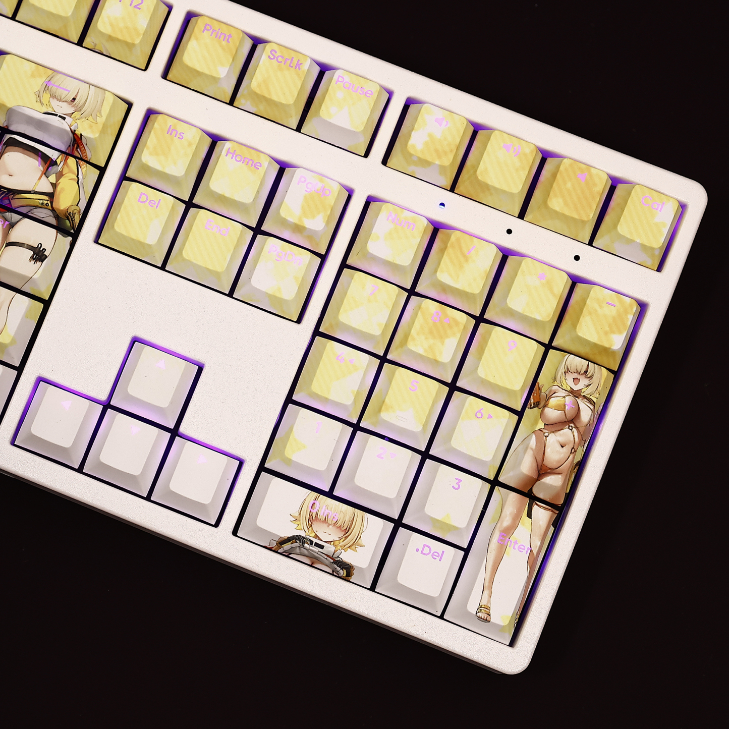 勝利女神妮姬伊萊格透光RGB108鍵標準配列衛星軸鍵帽-CASEZONE
