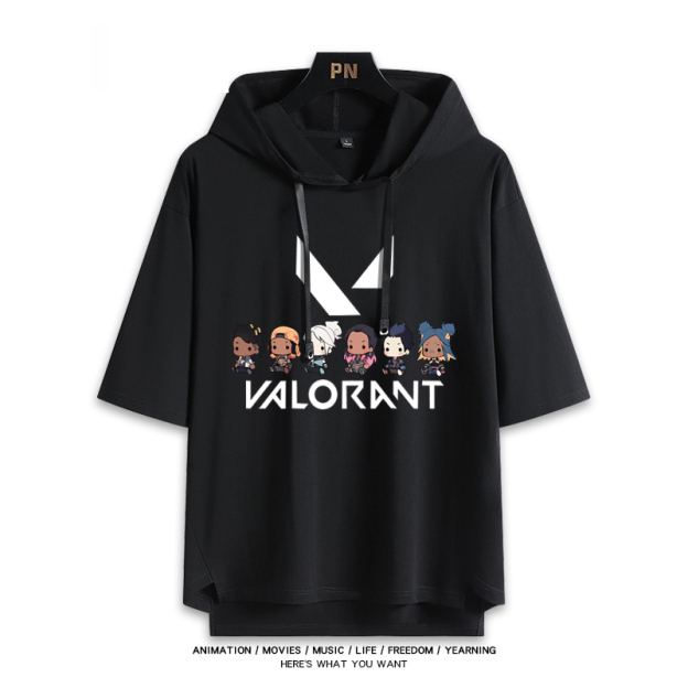 無畏契約VALORANT 連帽短袖T恤-CASEZONE
