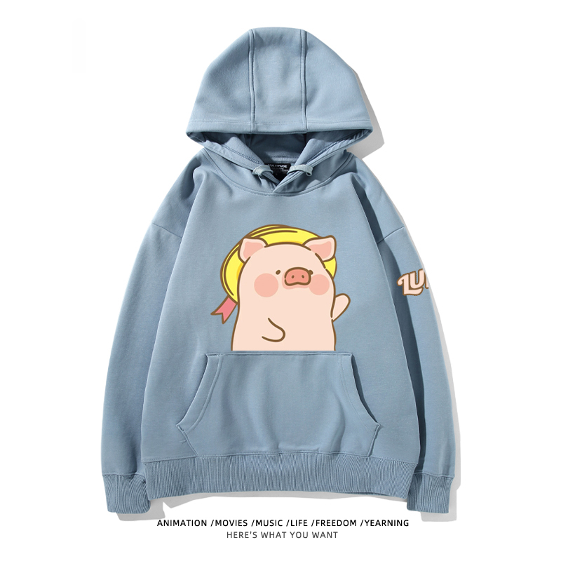 LULU豬新款 親子情侶男女款連帽衛衣-ZUIHANG SHOP