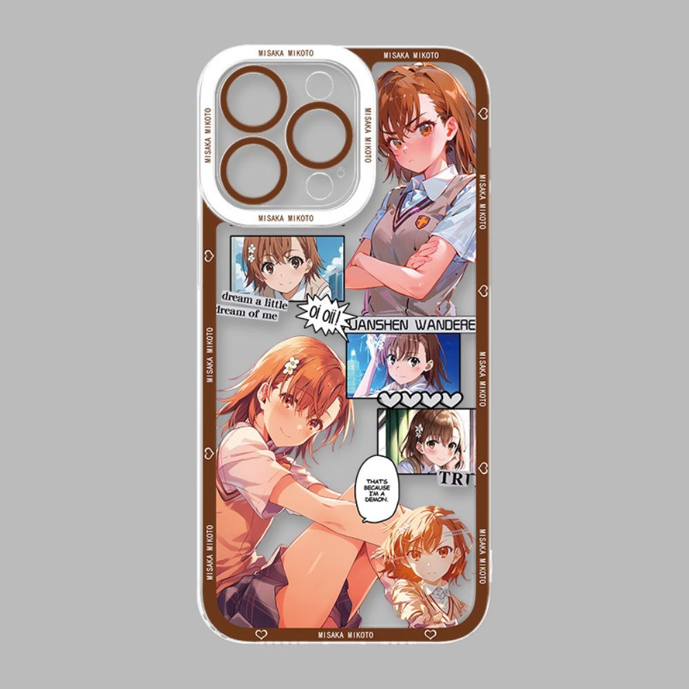 御坂美琴透明防摔軟殼-CASEZONE