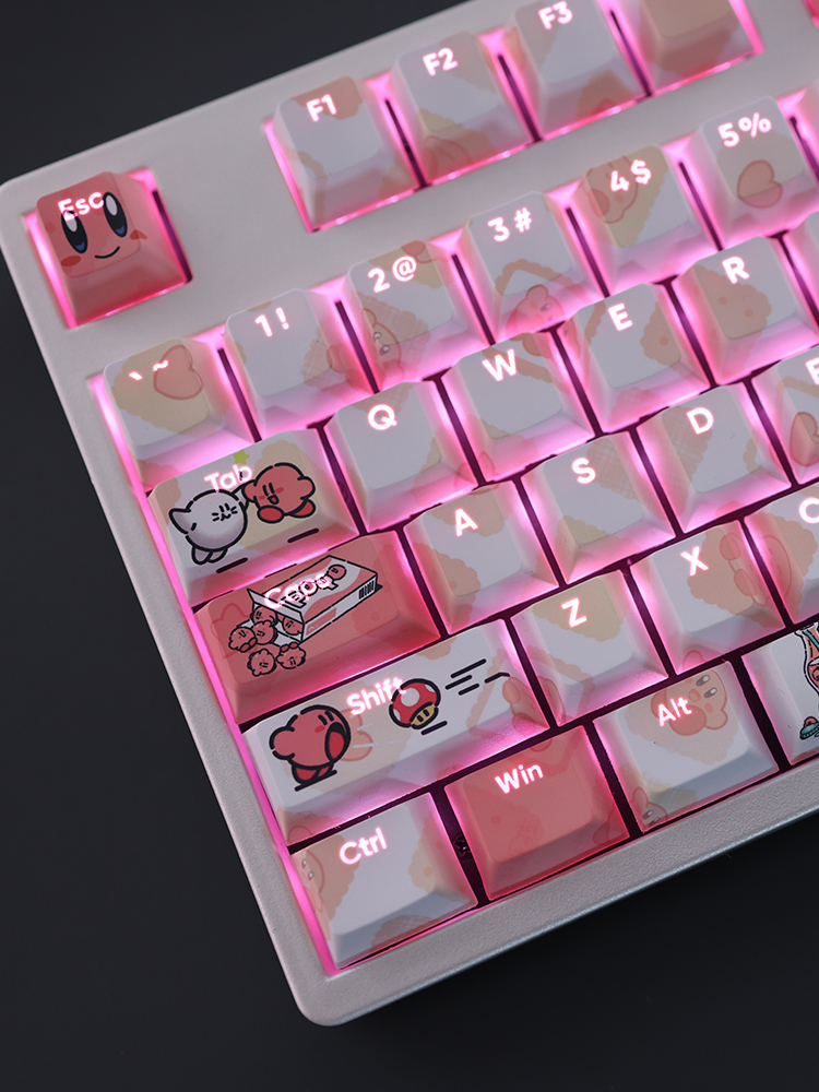 星之卡比透光RGB108鍵標準配列衛星軸鍵帽-CASEZONE