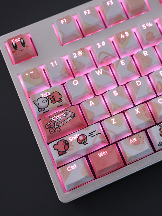 星之卡比透光RGB108鍵標準配列衛星軸鍵帽-CASEZONE