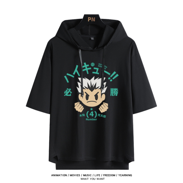 排球少年 連帽短袖T恤