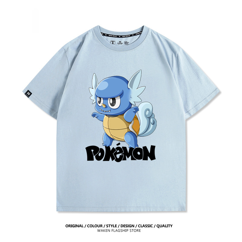 LabubuX寶可夢 印花短袖T恤-CASEZONE