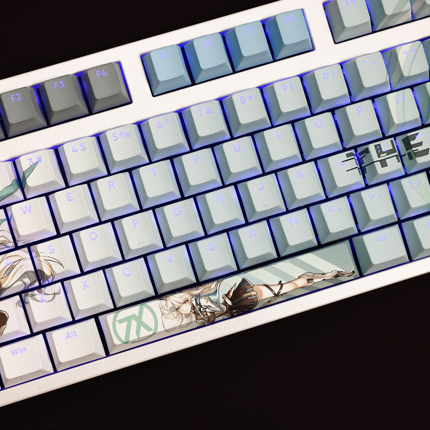 天選姬透光RGB108鍵標準配列衛星軸鍵帽-CASEZONE