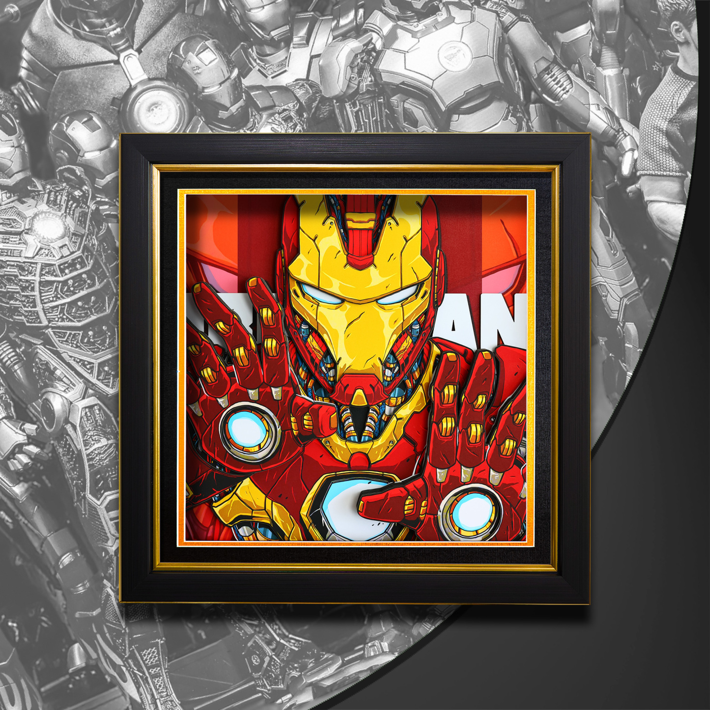 鋼鐵人 3D立體畫-CASEZONE