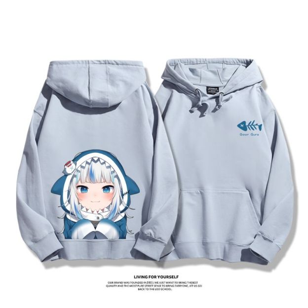 Gawr Gura 2025秋冬新款 親子情侶男女連帽衛衣-ZUIHANG SHOP