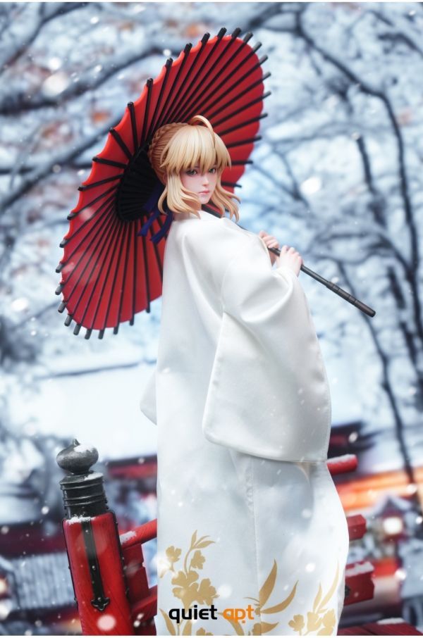 【預購】QuietArt 白色永恆 和風 saber 阿爾託莉雅·潘德拉貢-CASEZONE