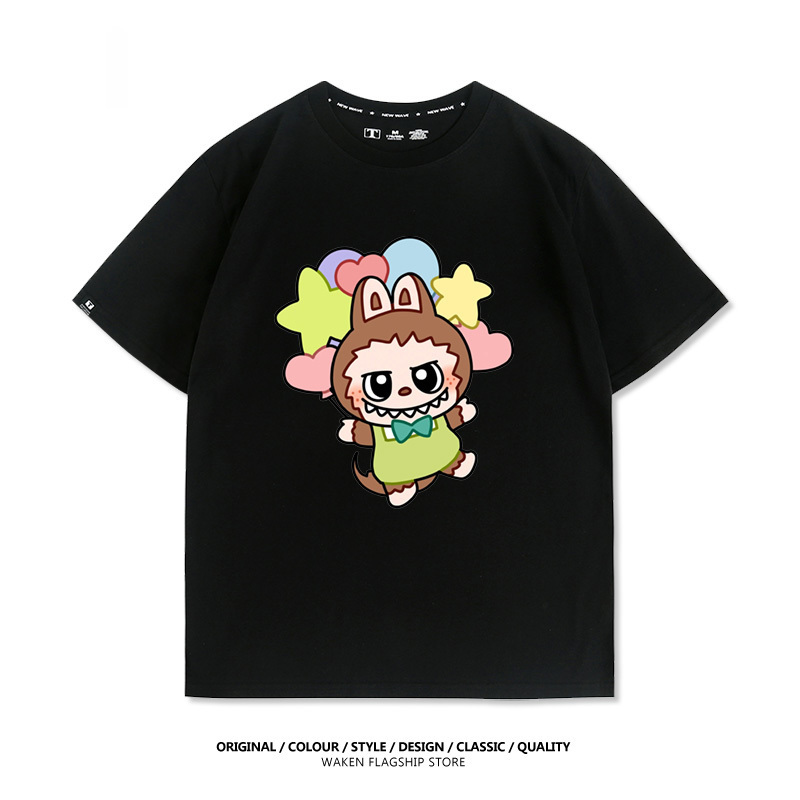 Labubu周邊卡通 印花短袖T恤-CASEZONE