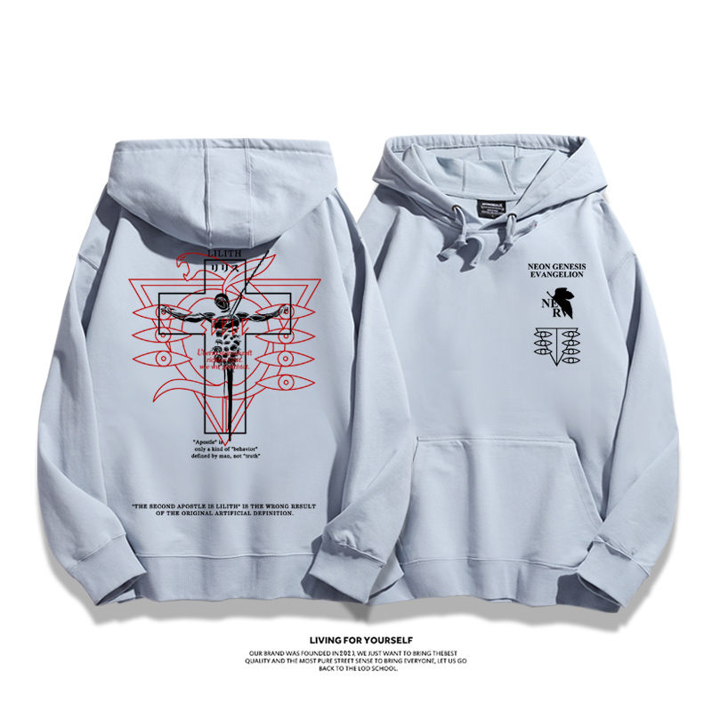 新世紀福音戰士新款 親子情侶男女款連帽衛衣-CASEZONE
