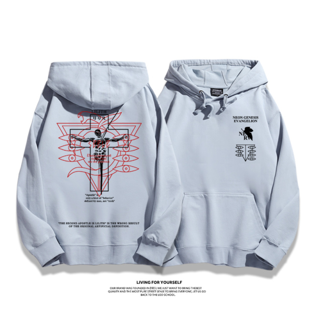新世紀福音戰士新款 親子情侶男女款連帽衛衣-CASEZONE