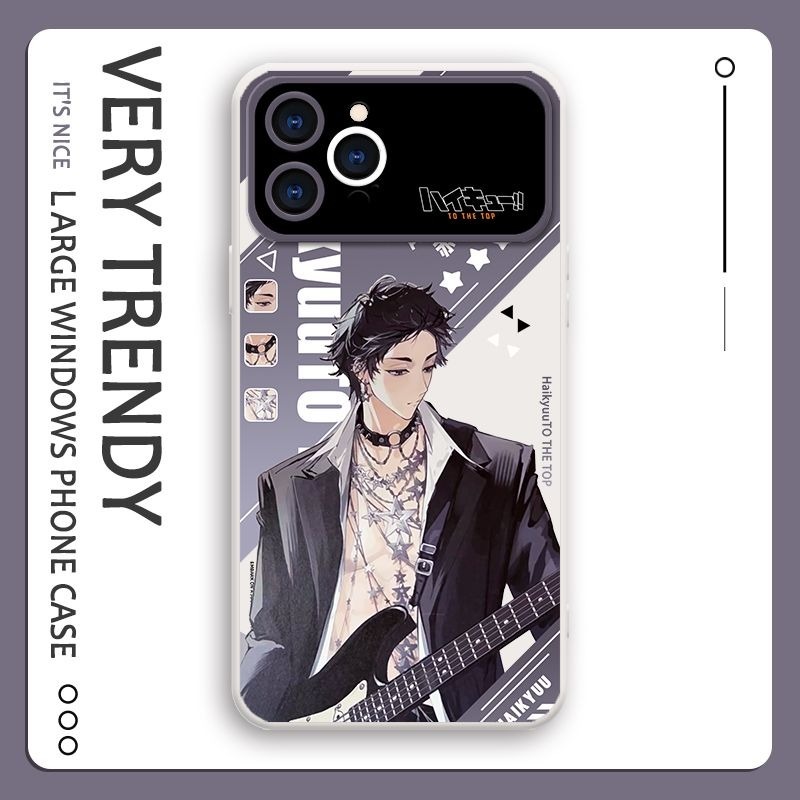 排球少年液態大視窗全包矽膠防摔軟殼-CASEZONE