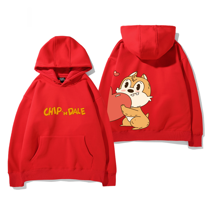 奇奇和蒂蒂新款 親子情侶男女款連帽衛衣-CASEZONE