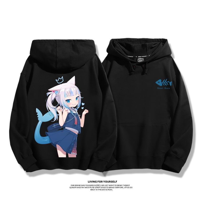 Gawr Gura 2025秋冬新款 親子情侶男女連帽衛衣-ZUIHANG SHOP