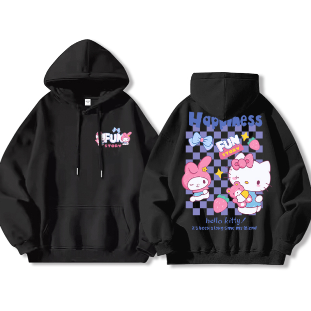 HelloKitty新款 寬鬆百搭 秋冬款 寬鬆連帽衛衣-ZUIHANG SHOP