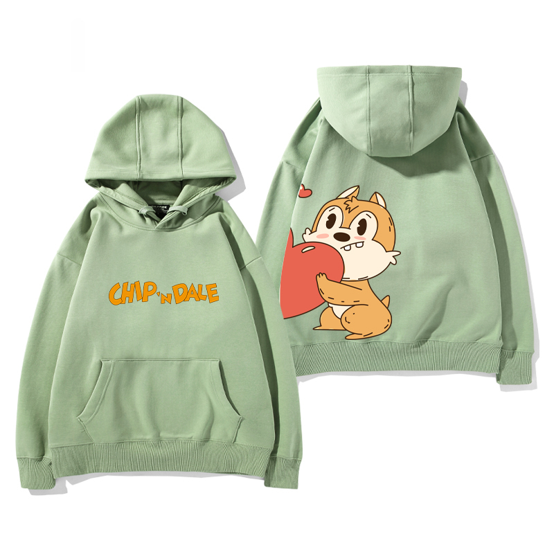 奇奇和蒂蒂新款 親子情侶男女款連帽衛衣-CASEZONE